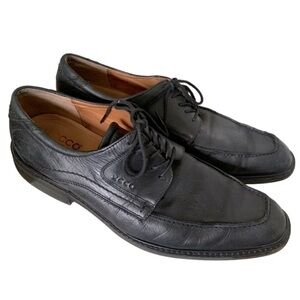 🌸Ecco Brand Size 46 Men’s Lace-Up Dress Shoe in Black Leather